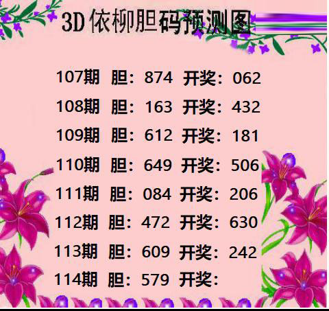 依柳胆码预测