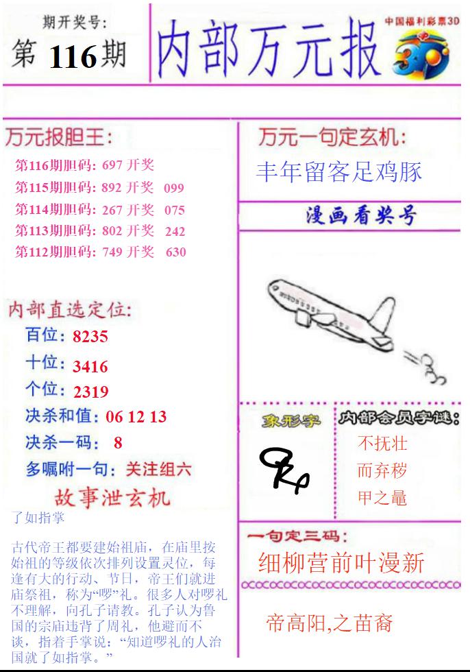内部万元报