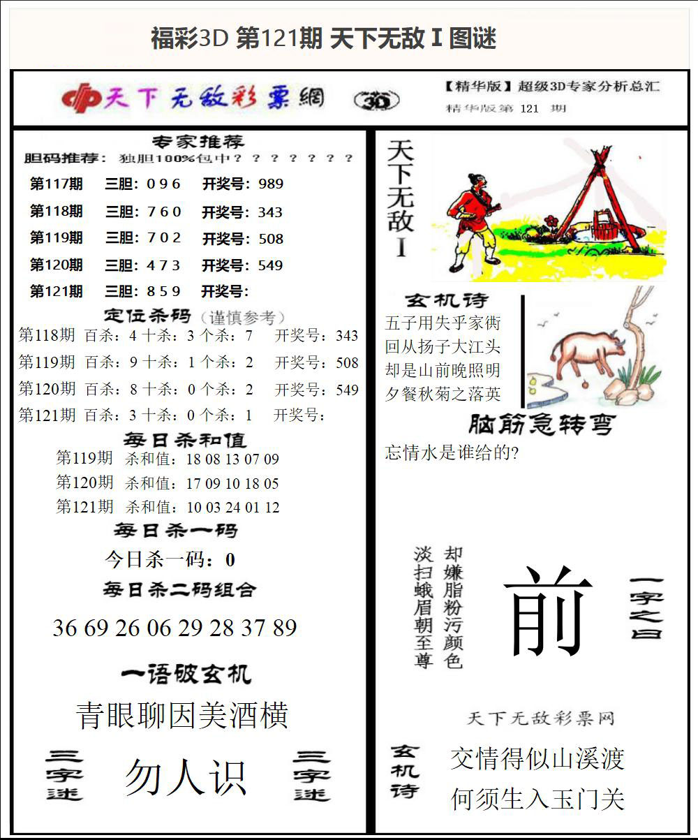 福彩3D天下无敌Ⅰ
