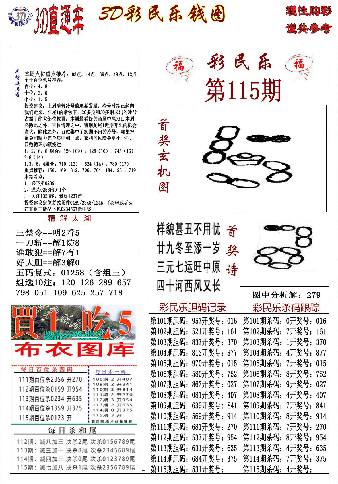 3D彩民乐钱图