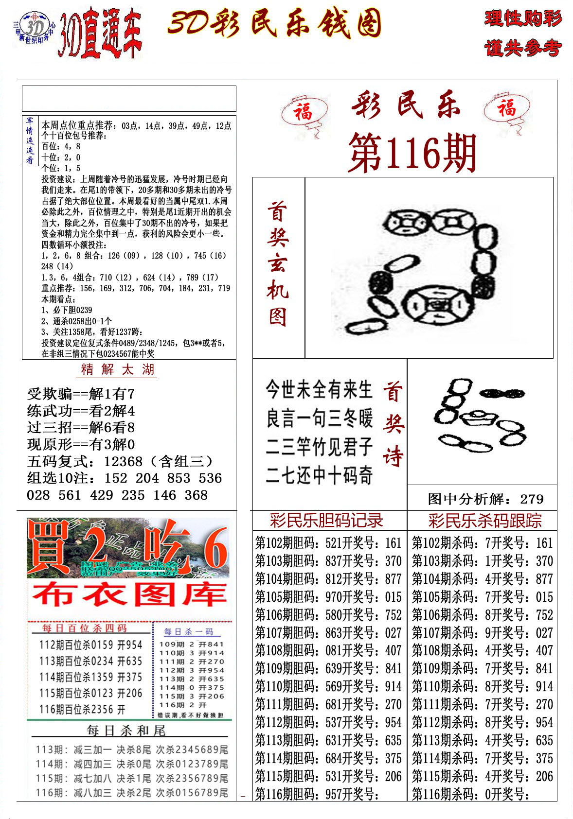 3D彩民乐钱图
