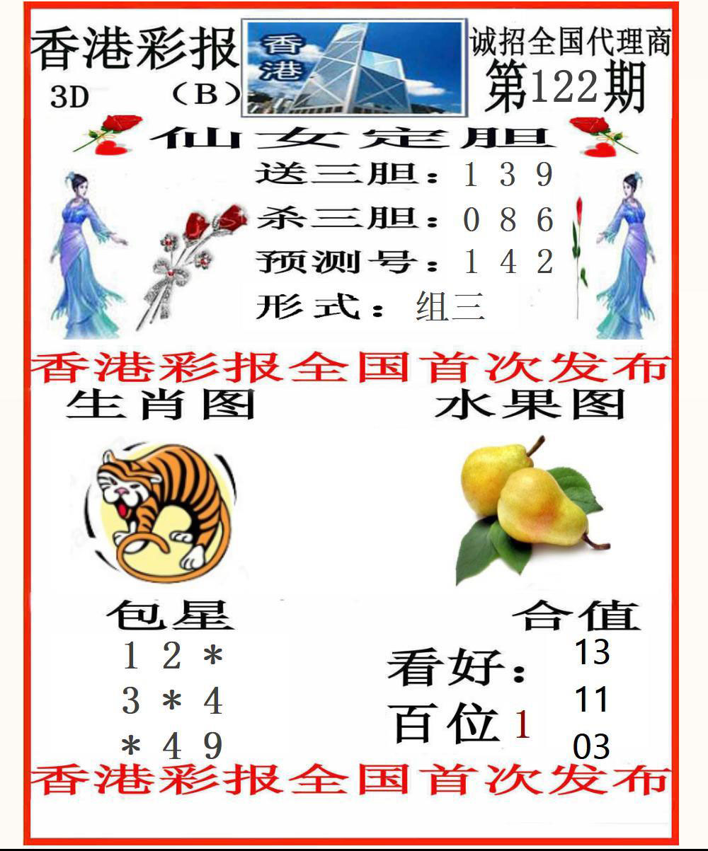 3D香港彩报B版