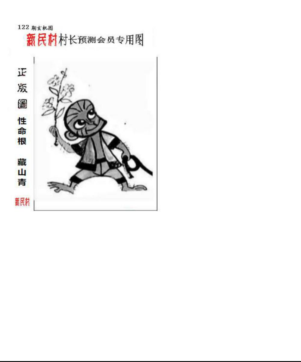 正版新民村村长预测图